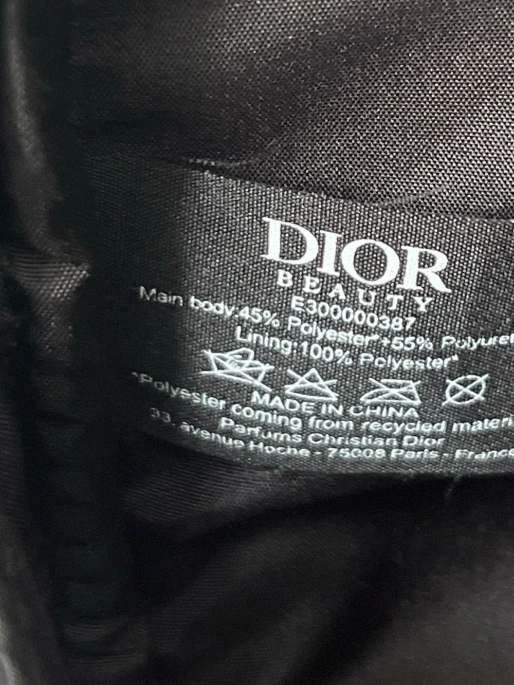 Authentic Dior Beauty Large Navy Makeup Cosmetic Bag / Toiletry Pouch
